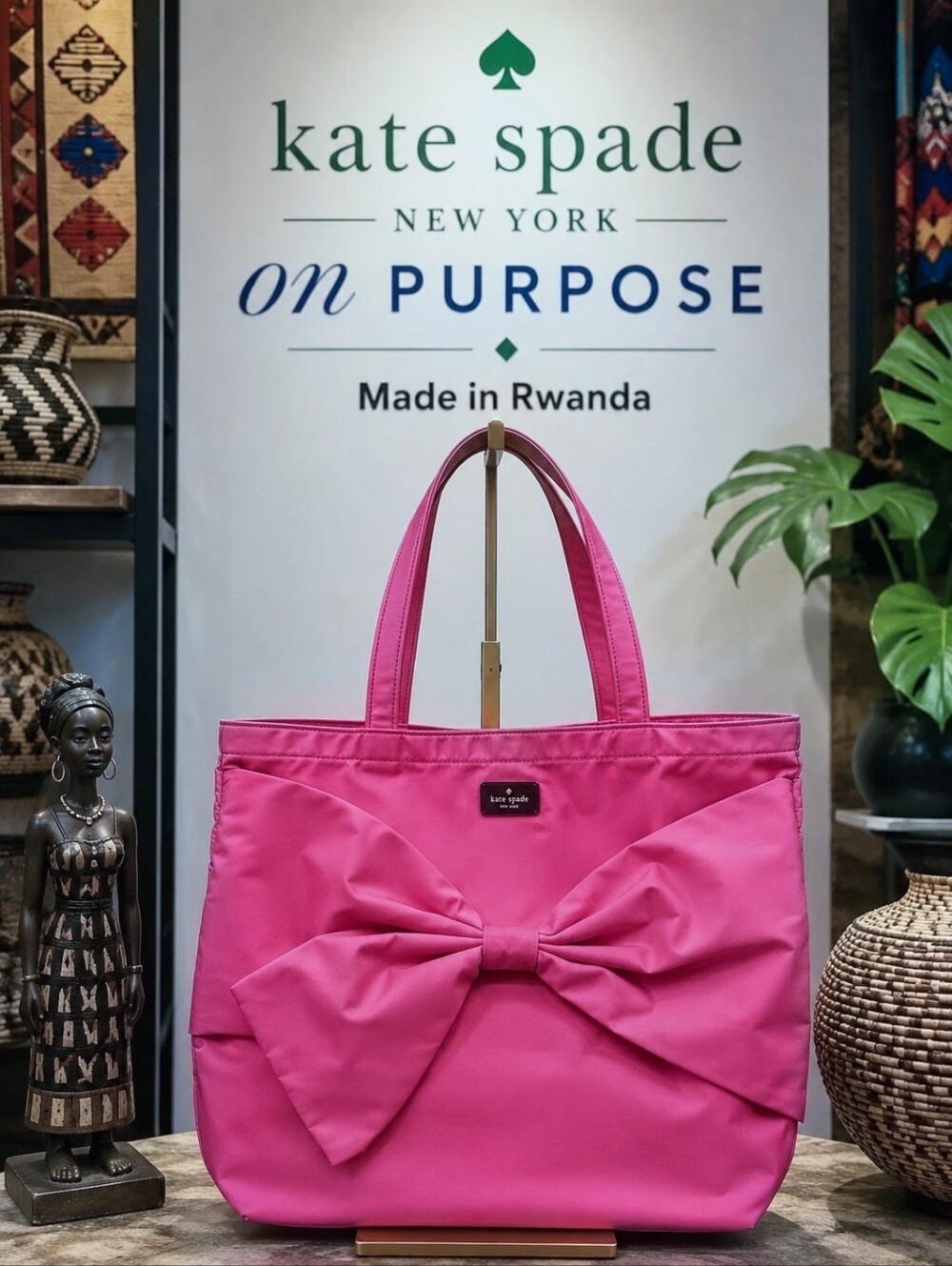 Kate Spade Rwanda Bow Tote Bag